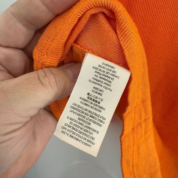 Free People Take The Plunge Tank Top Women’s Large Orange Relaxed Fit NWT - Picture 8 of 11